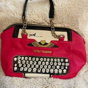 Betsey Johnson typewriter bag